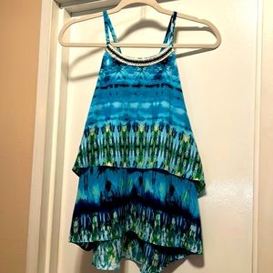 IZByer camisole shades of blue size Large